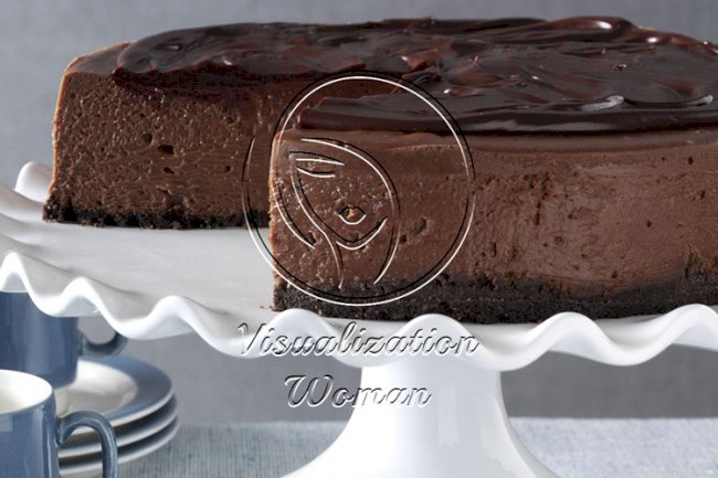 3D Chocolate Cheesecake