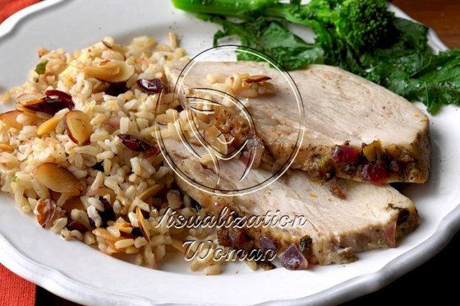 Turkey Breast with Cranberry Brown Rice