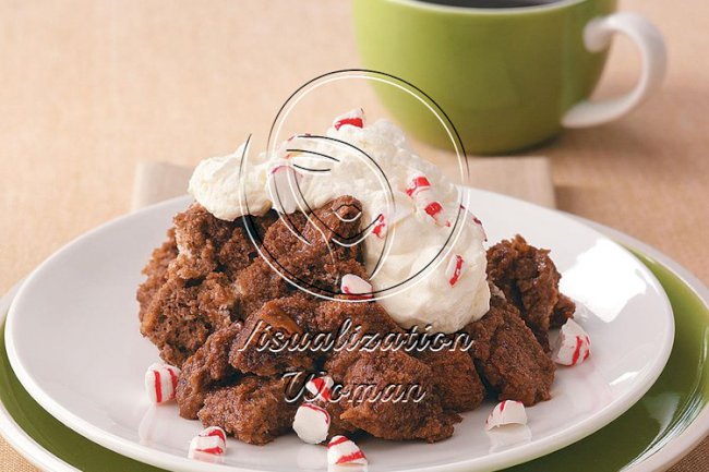 Microwave Chocolate Bread Pudding