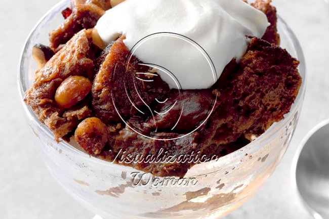 Momâ€™s Hazelnut & Chocolate Bread Pudding