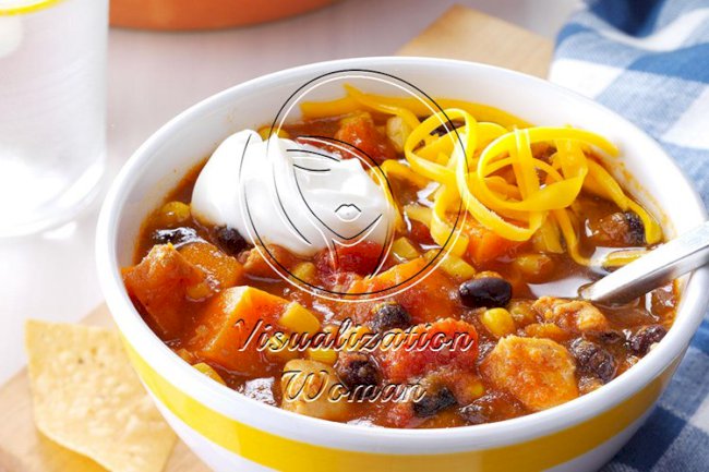 Slow-Cooker Chicken & Sweet Potato Chili