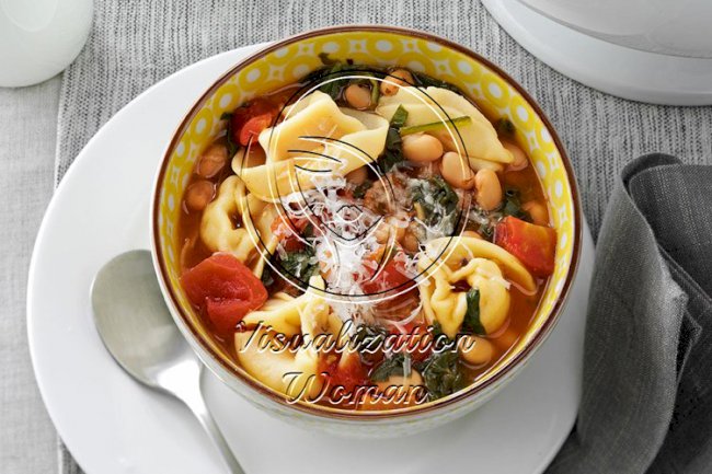 Christmas Tortellini & Spinach Soup