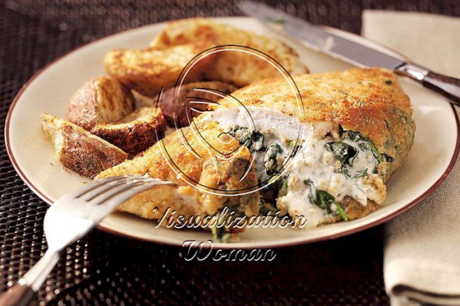Spinach-Stuffed Chicken Pockets for Two