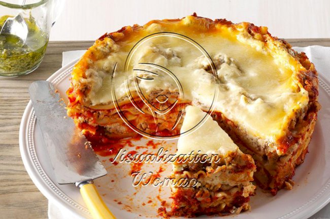 Slow-Cooker Turkey Pesto Lasagna