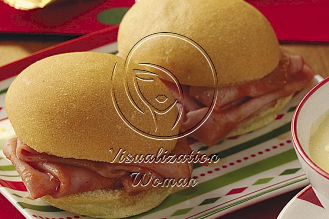 Mini Barbecued Ham Sandwiches