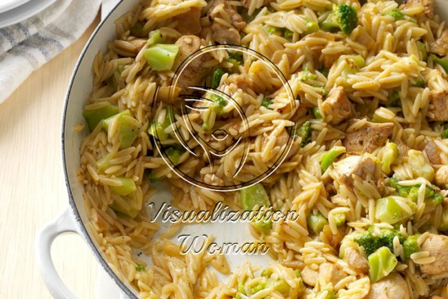 Cheesy Chicken & Broccoli Orzo