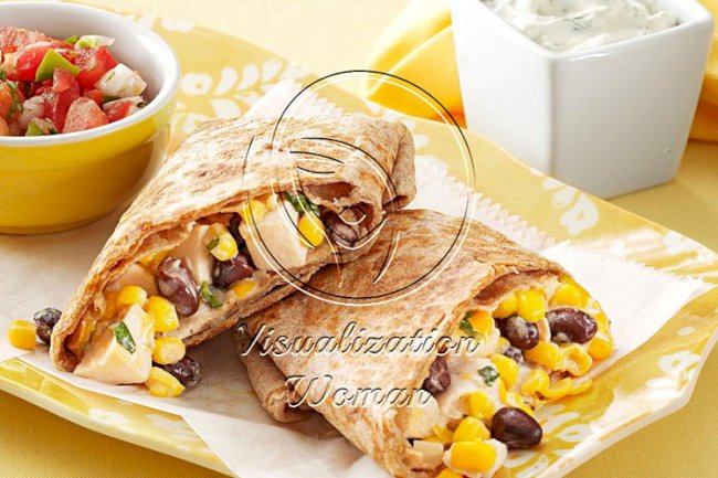 Skillet Chicken Burritos