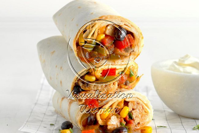 Black Bean Chicken Burritos
