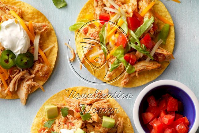 Shredded Chicken Tostadas