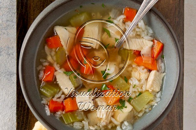 Homemade Chicken and Rice Soup
