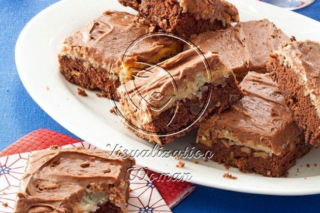 Double Chocolate Coconut Brownies