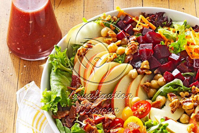 Harvest Salad with Cherry Vinaigrette