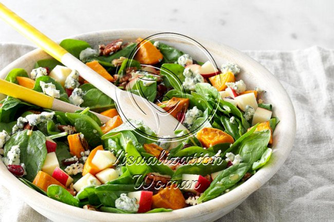 Roasted Sweet Potato Salad with Honey-Maple Vinaigrette