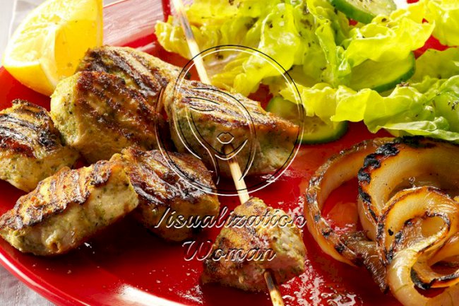 Cilantro & Lemon Marinated Chicken Kabobs