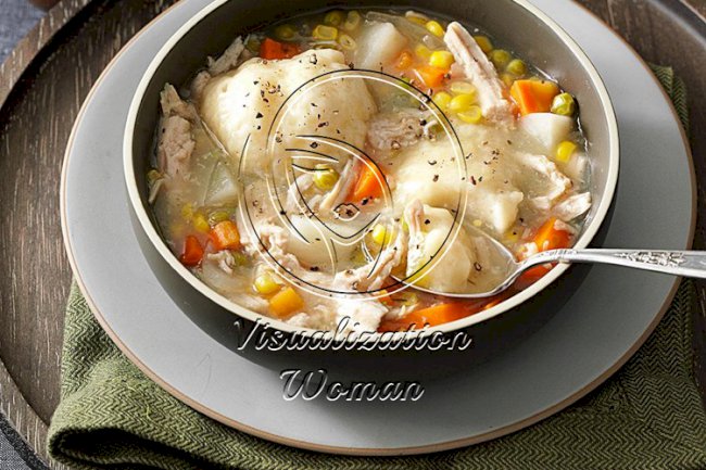 Mommaâ€™s Turkey Stew with Dumplings