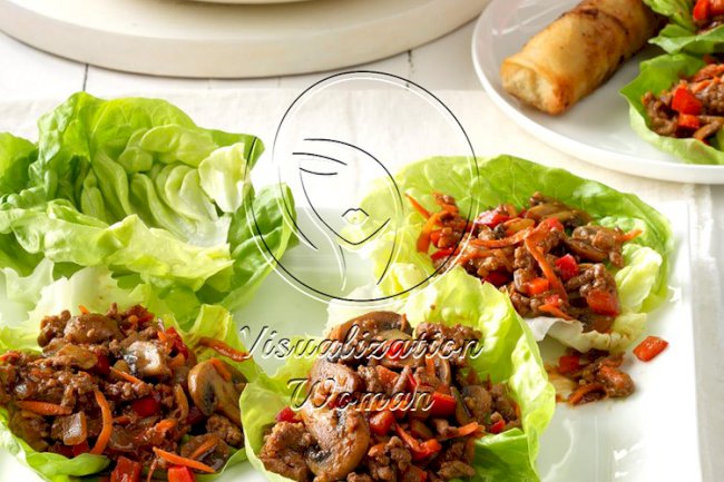 Hoisin Turkey Lettuce Wraps