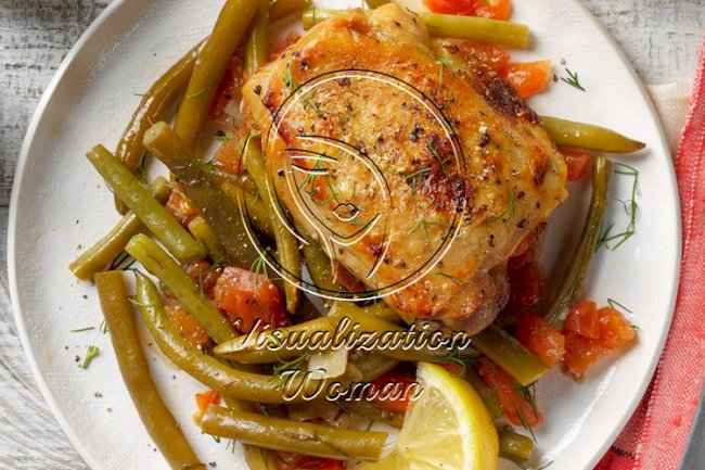 Greek Chicken with Green Beans