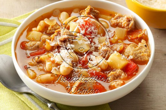 Turkey Sausage Bean Soup