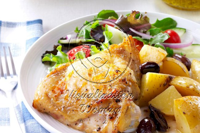 Greek-Style Lemon-Garlic Chicken