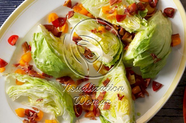 Wedge Salad with Blue Cheese Dressing