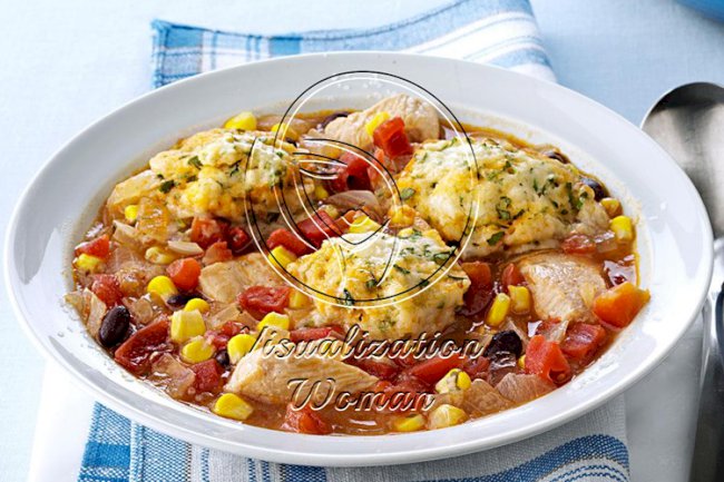 Mexican Chicken Soup with Jalapeno Dumplings