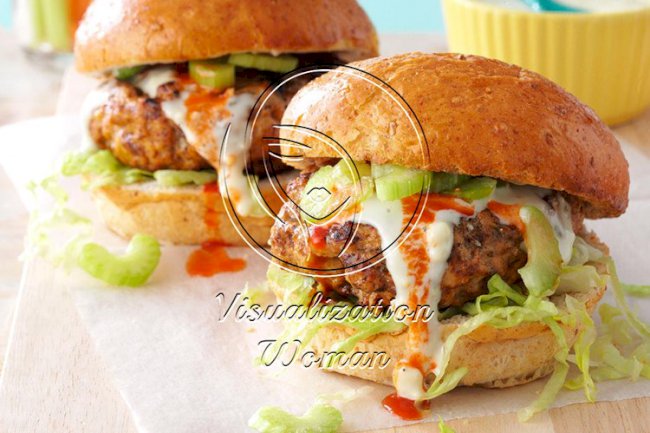 Buffalo Turkey Burgers