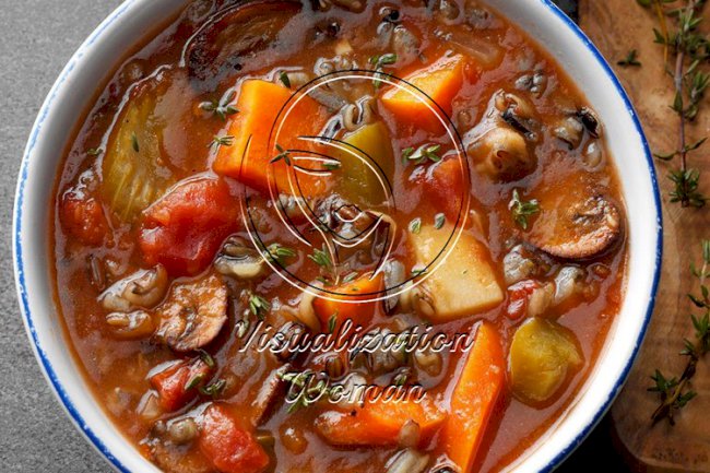 Pressure-Cooker Vegetable Wild Rice Soup