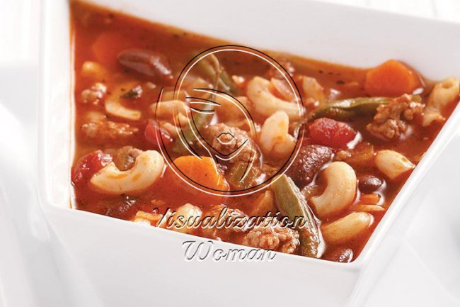 Lightened-Up Pasta Fagioli Soup