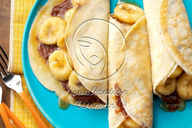 Chocolate-Hazelnut Banana Crepes