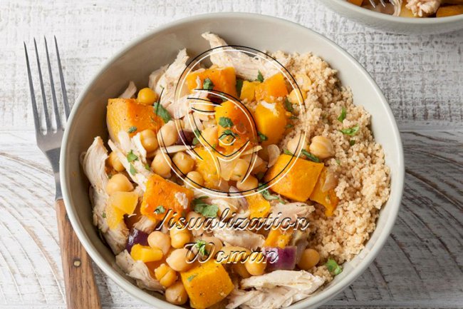 Chicken with Curry Roasted Squash