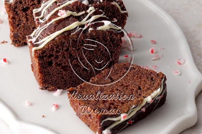 Candy Cane Chocolate Mini Loaves