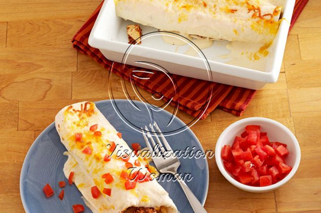 Makeover Sour Cream Chicken Enchiladas