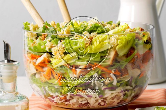Grilled Chicken Ramen Salad