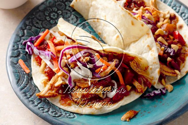 Slow-Cooker Caribbean Moo Shu Chicken