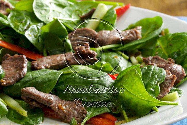 Thai Spinach Beef Salad