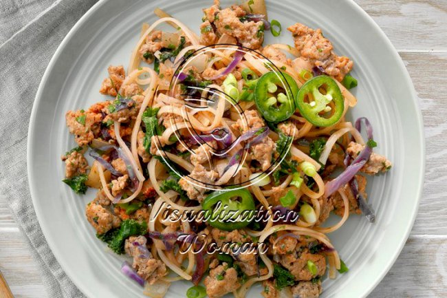 Spicy Turkey Stir Fry with Noodles