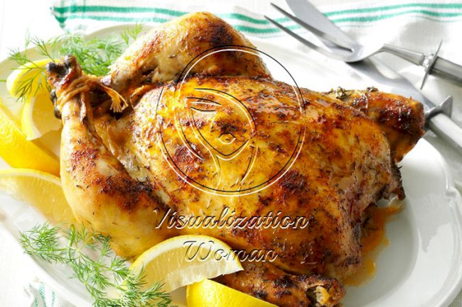 Slow-Roasted Lemon Dill Chicken