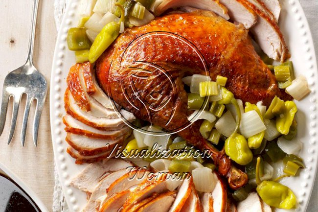 Creole Roasted Turkey with Holy Trinity Stuffing