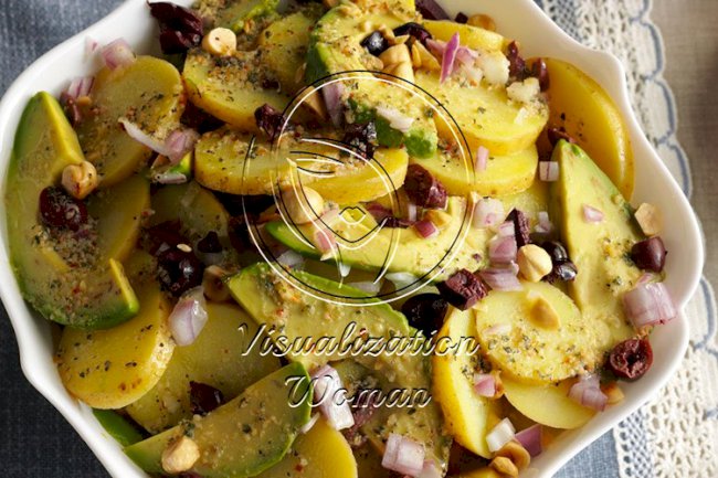 Potato Salad with Kalamata-Hazelnut Vinaigrette