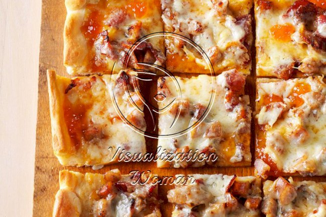 Brat & Bacon Appetizer Pizza