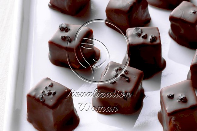 Chocolate-Covered Cheese with Black Sea Salt