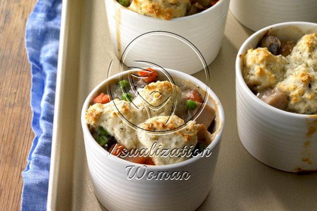 Turkey and Mushroom Potpies