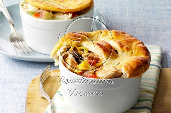 Mediterranean Turkey Potpies
