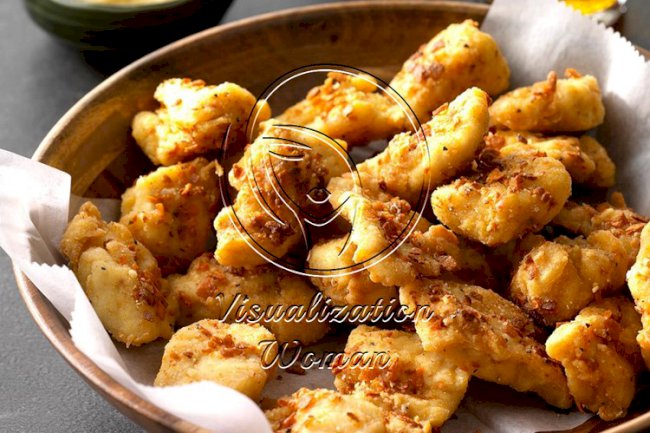 Air-Fryer Sweet Potato-Crusted Chicken Nuggets