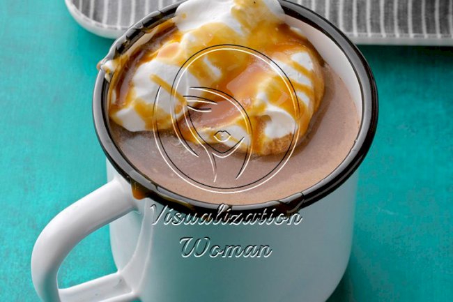 Salted Caramel and Banana Hot Chocolate