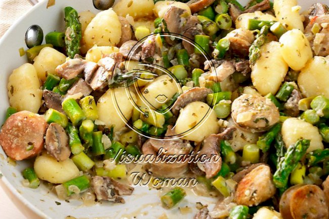 Chicken Sausage & Gnocchi Skillet