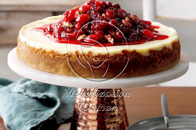 Creamy Cranberry Cheesecake