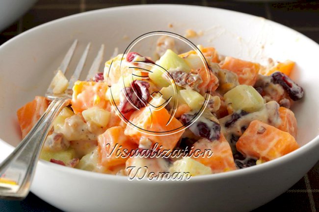 Sweet Potato Salad with Orange Dressing