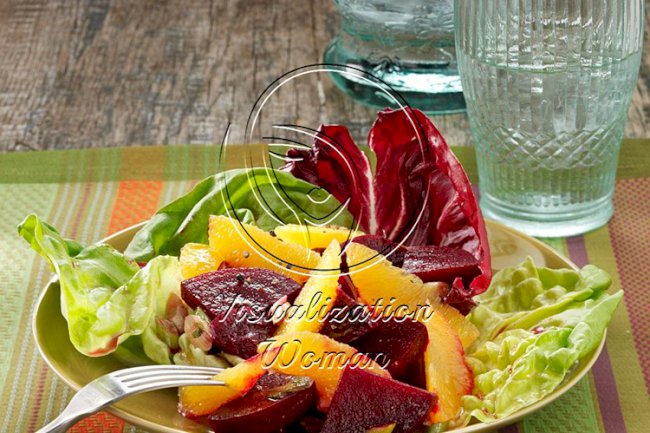Roasted Beet-Orange Salad