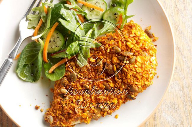 Pumpkin Seed Baked Chicken